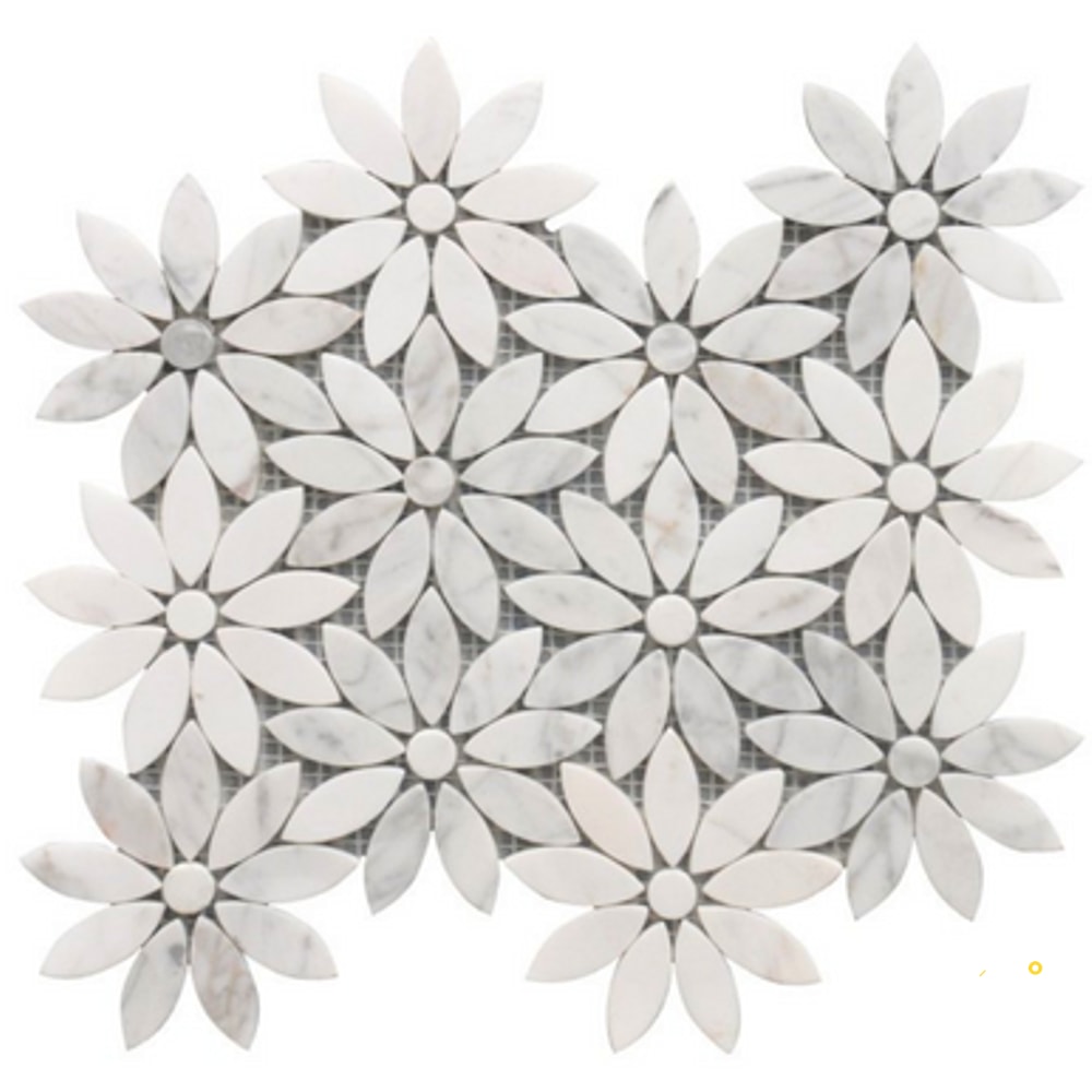 ROCKART DAISY FLOWER MOSAIC 10" X 12" - 2