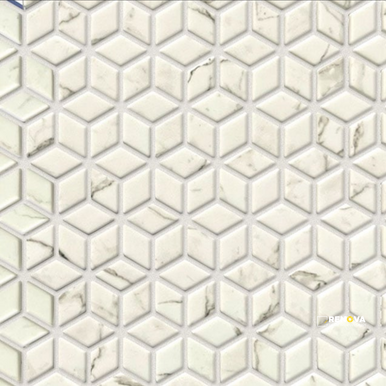 BELLEVUE GLASS DIAMOND MOSAIC - 13X11 - 2