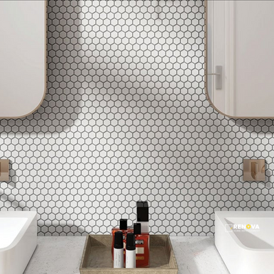 CIRCUIT MATTE HEXAGON MOSAIC 1X1 - 10X12 - 2