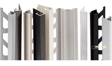 KERDI SCHLUTER SCHIENE A100AT/300 SATIN NICKEL "L" SHAPED EDGE TRIM 3/8" 10FT - ARIA100AT/300 - 4