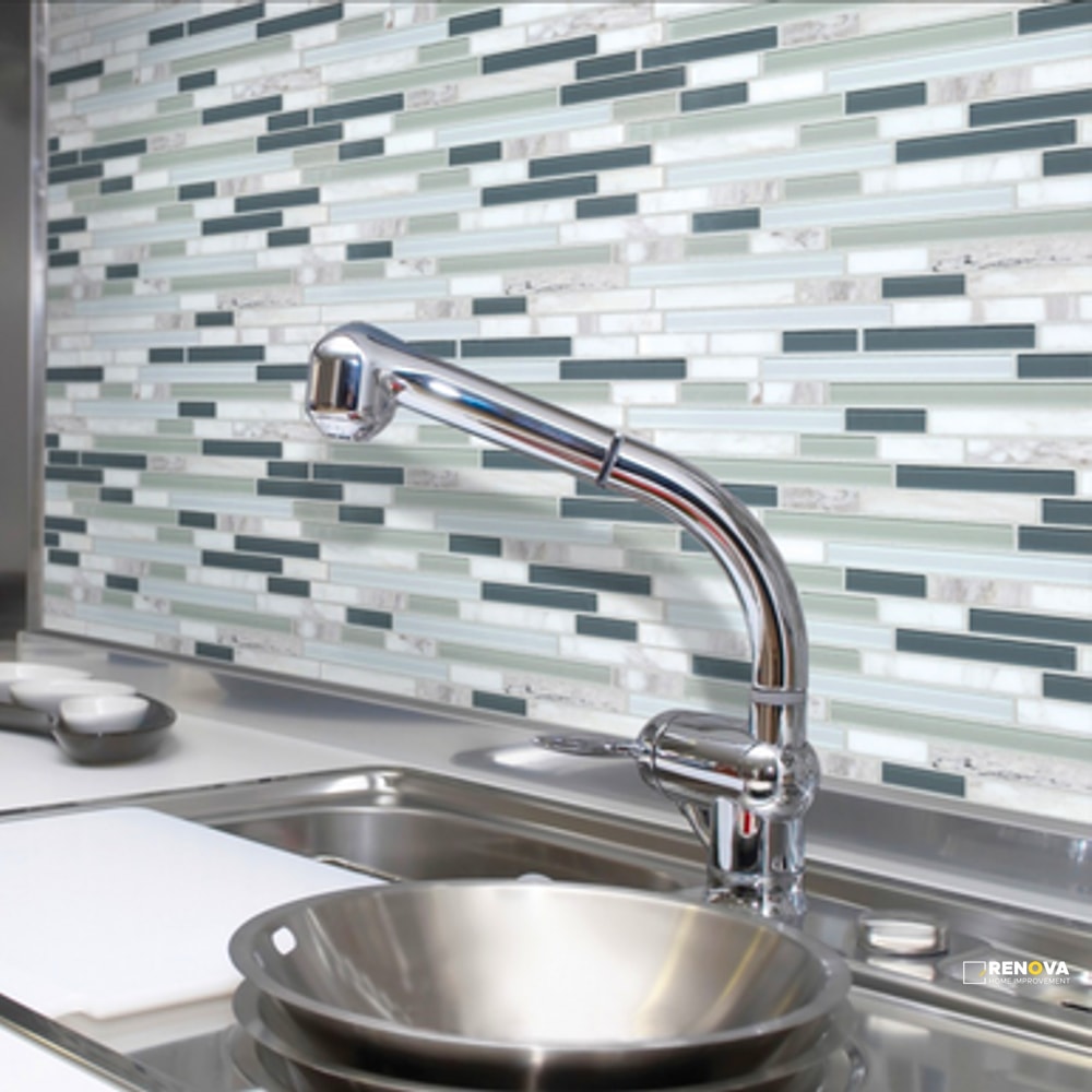PIETRA ART BLISS ICELAND RANDOM SIZE PATTERN LINEAR MOSAIC - RSP5/8 - 2