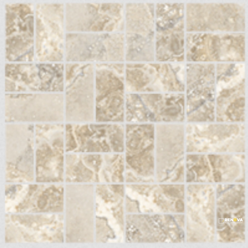 EARTH STONE LAPPATO BASKETWEAVE MOSAIC 1.5X3