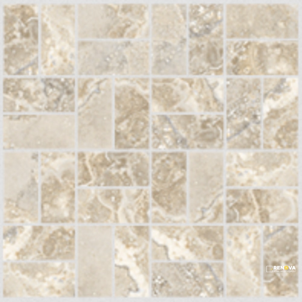 EARTH STONE MATTE BASKETWEAVE MOSAIC 1.5X3 - 2