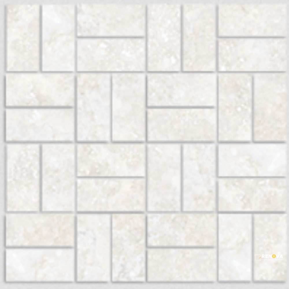 EARTH STONE MATTE BASKETWEAVE MOSAIC 1.5X3