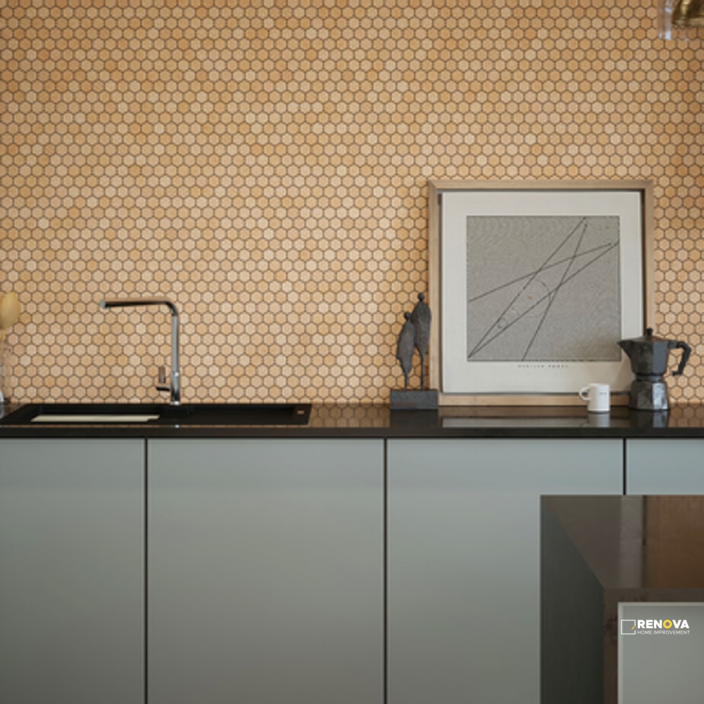 FLICKER BEIGE/CREAM MOSAIC 11.75" X 10.875" - SA82040 - SA82040 - 2