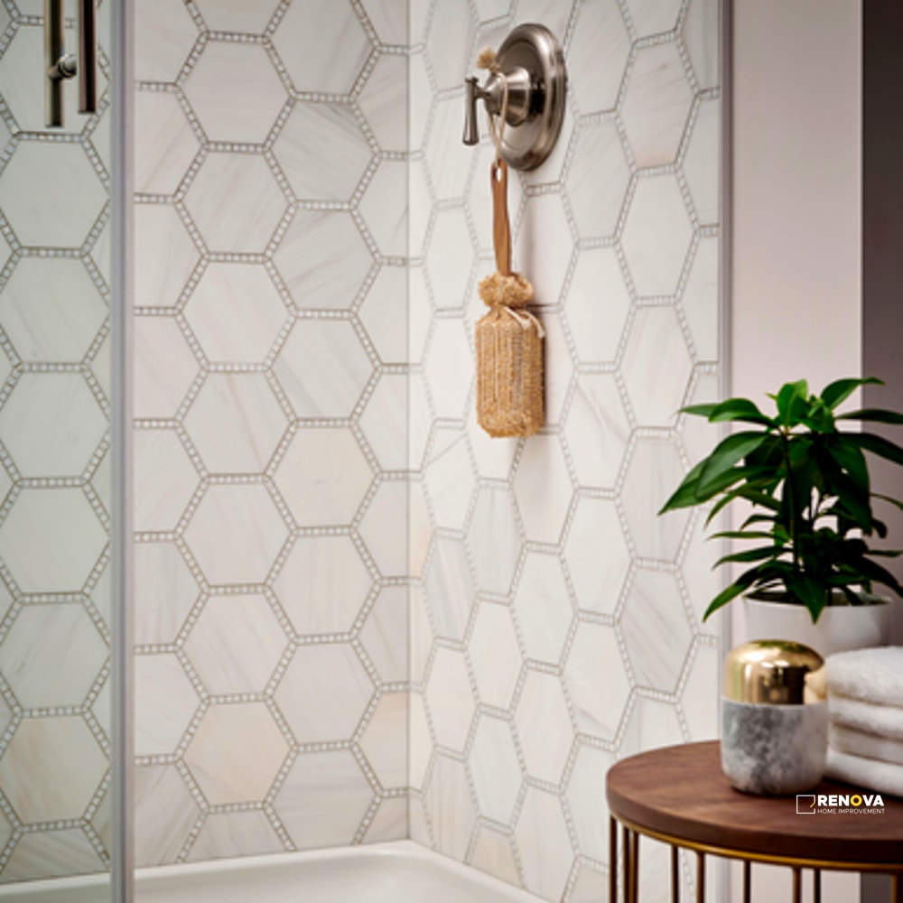 OLYMPIA DOLOMITE MOSAIC 9.75" X 11.125" - SA18160 - SA18160