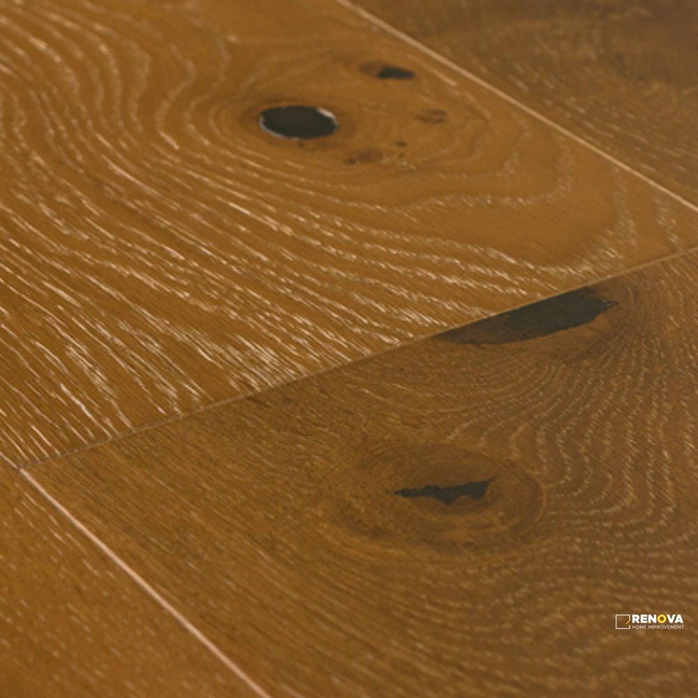 ABODE BRENHAM CINNAMON ROLL OAK ENGINEERED 9.5MM 7.5IN 74.75IN - 4