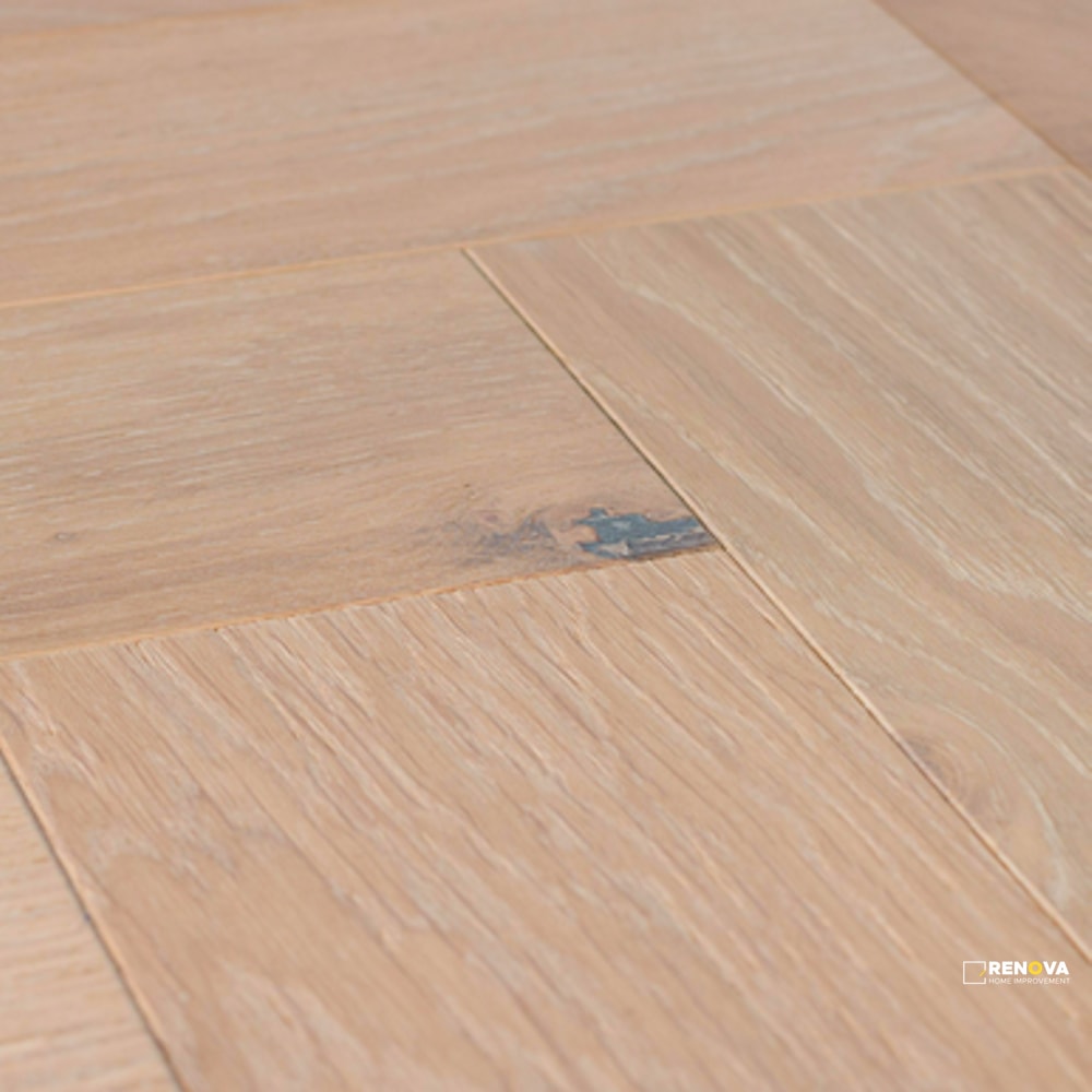 KENTWOOD BESPOKE HERRINGBONE COOS BAY OAK ENGINEERED 14MM 4.375IN 21.625IN - 7