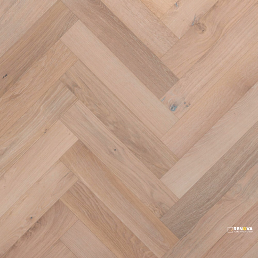 KENTWOOD BESPOKE HERRINGBONE COOS BAY OAK ENGINEERED 14MM 4.375IN 21.625IN