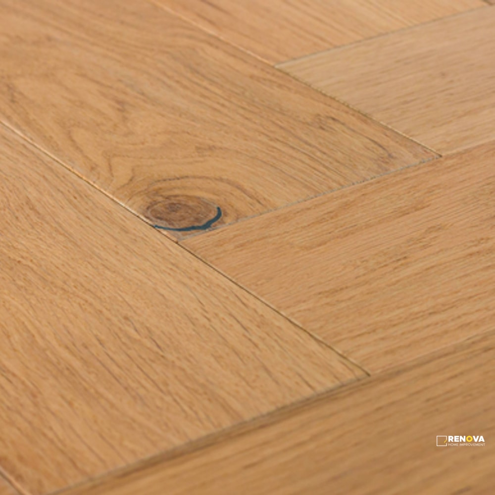 KENTWOOD BESPOKE HERRINGBONE GOLD HILL OAK ENGINEERED 14MM 4.375IN 21.625IN - 6