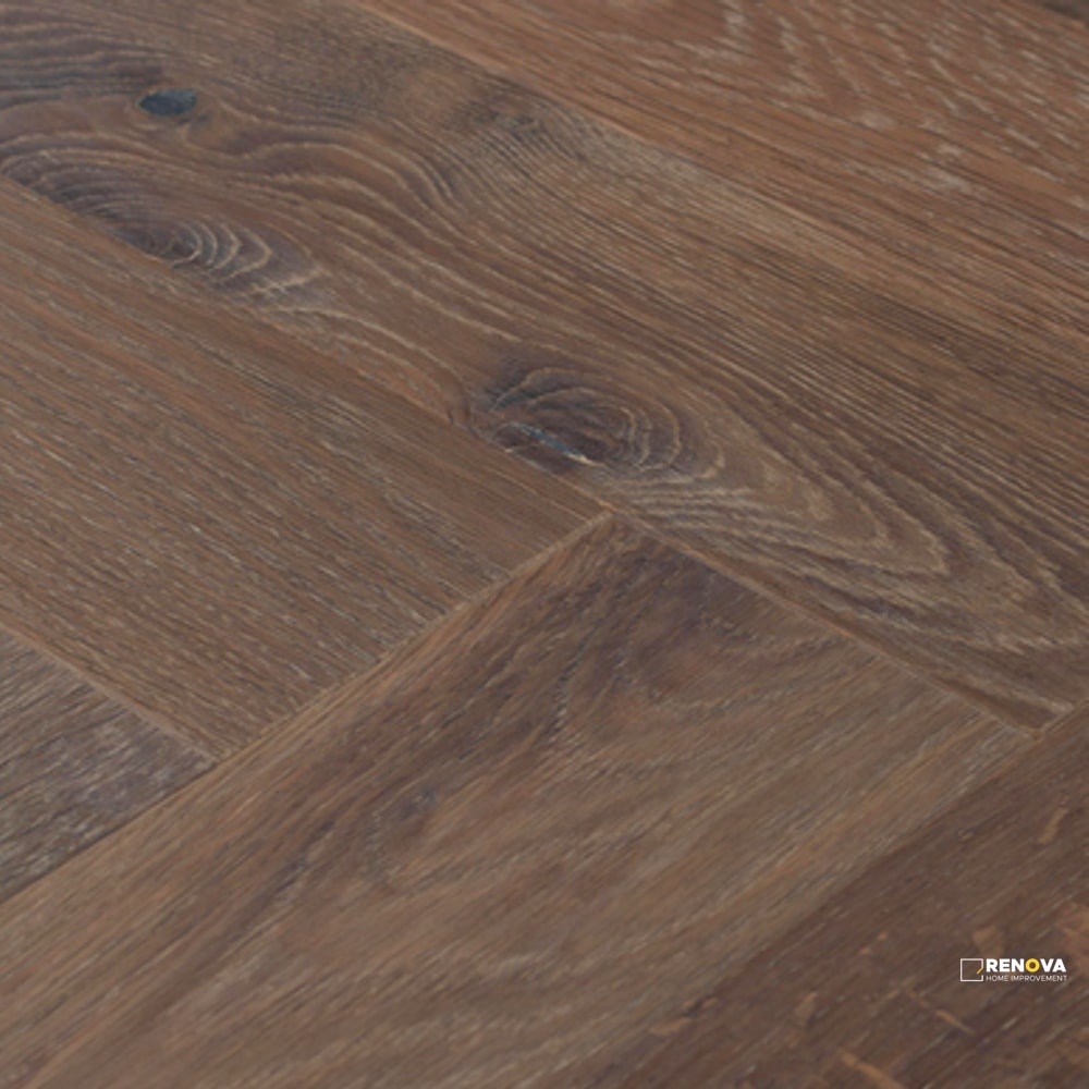 KENTWOOD BESPOKE HERRINGBONE WOODBURN OAK ENGINEERED 0.5625IN 4.3125IN 21.625IN - 2