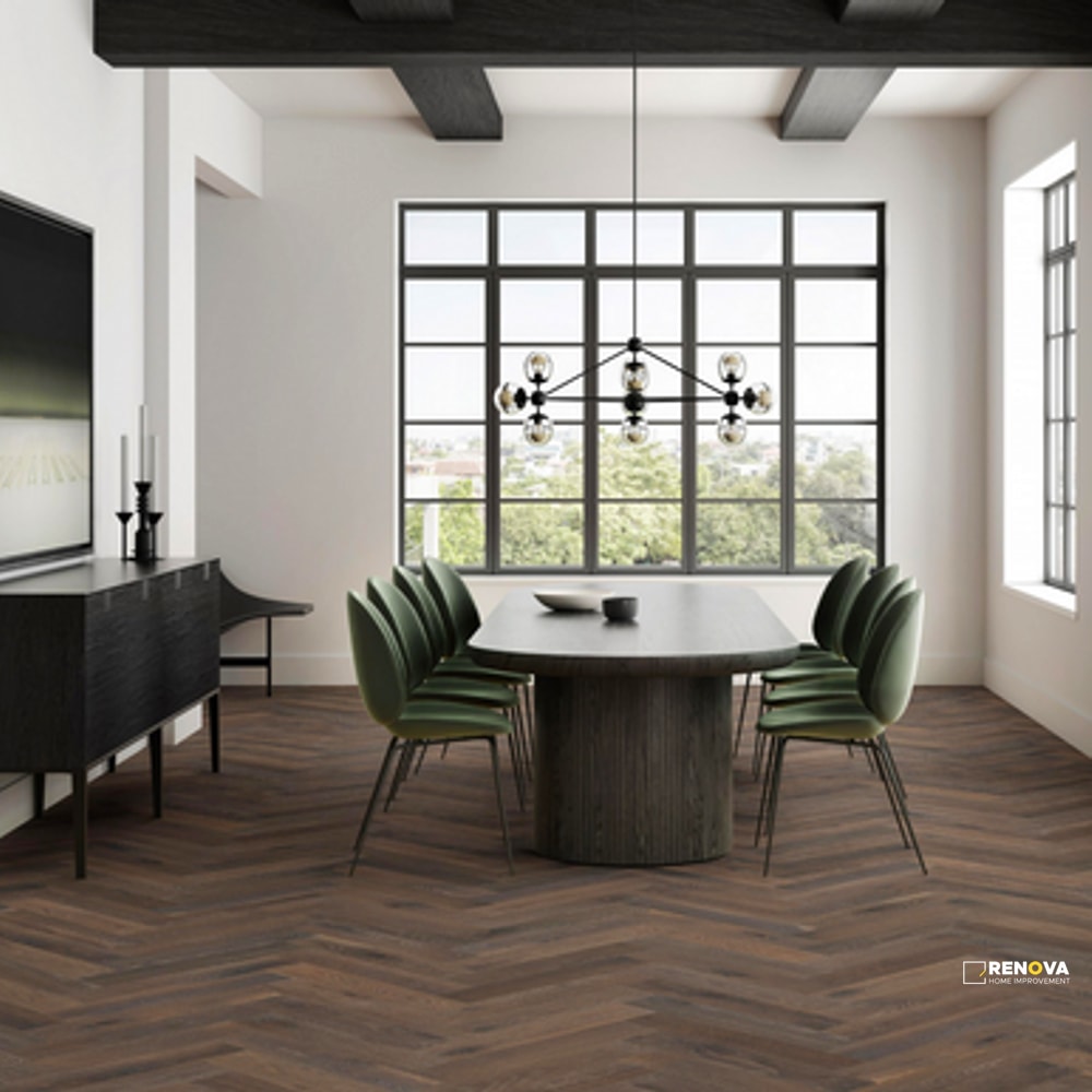 KENTWOOD BESPOKE HERRINGBONE WOODBURN OAK ENGINEERED 0.5625IN 4.3125IN 21.625IN - 4