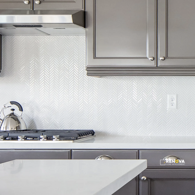 90 DEGREE GLOSS HERRINGBONE MOSAIC 1/2" X 2" - 7