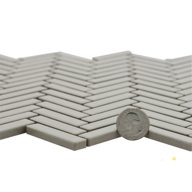90 DEGREE GLOSS HERRINGBONE MOSAIC 1/2" X 2" - 4