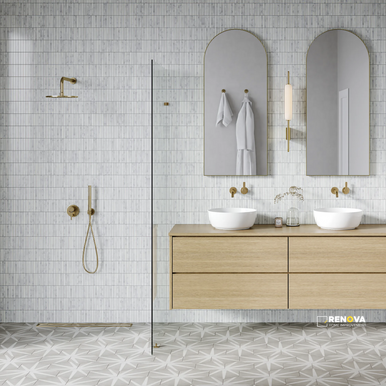 ALLORA MATTE STELLA HEXAGON DECO 8-1/2" X 10" - 2
