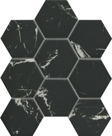 ELEGAN MATTE 4INCH HEX MOSAIC 11X11 - 2