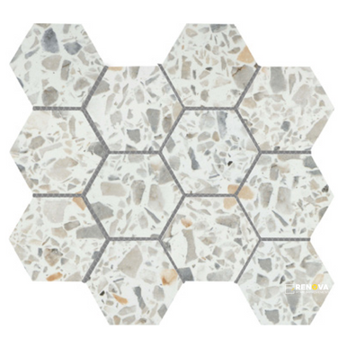 FRAGMENTO 3IN LARGE SPECKLE HEXAGON MOSAIC MATTE - 2