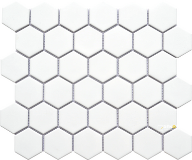 IMPACT MATTE 2IN HEX MOSAIC 11X13