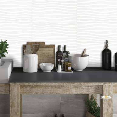 JAZZ RIPPLE WHITE GLOSSY 12X24 8.5MM PK15.504 - 2