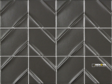 KUMITO CHEVRON MOSAIC 12X16 - 2