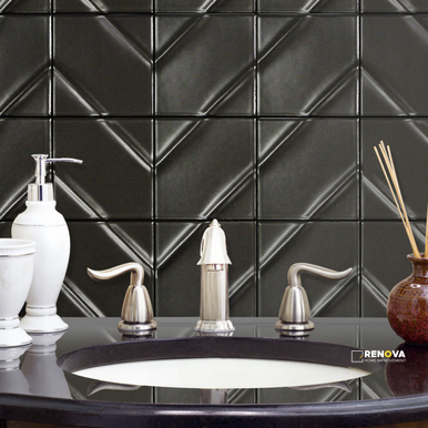 KUMITO CHEVRON MOSAIC 12X16