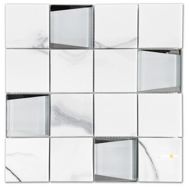 LAMOUR POLISHED 3X3 MOSAIC 12X12 - 2