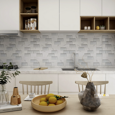 LAMOUR POLISHED 3X6 MOSAIC 12X12 - 2