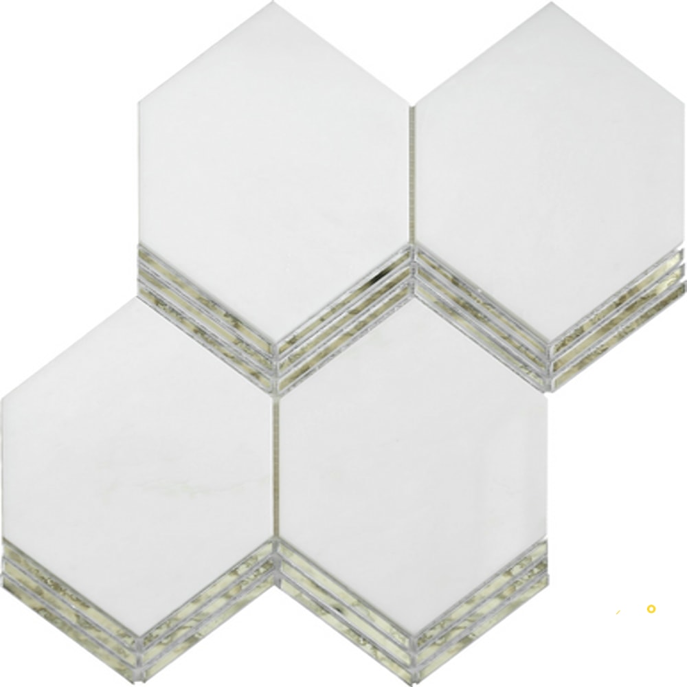 INTRIGUE PICKET STONE GLASS BLEND MOSAIC 11X15