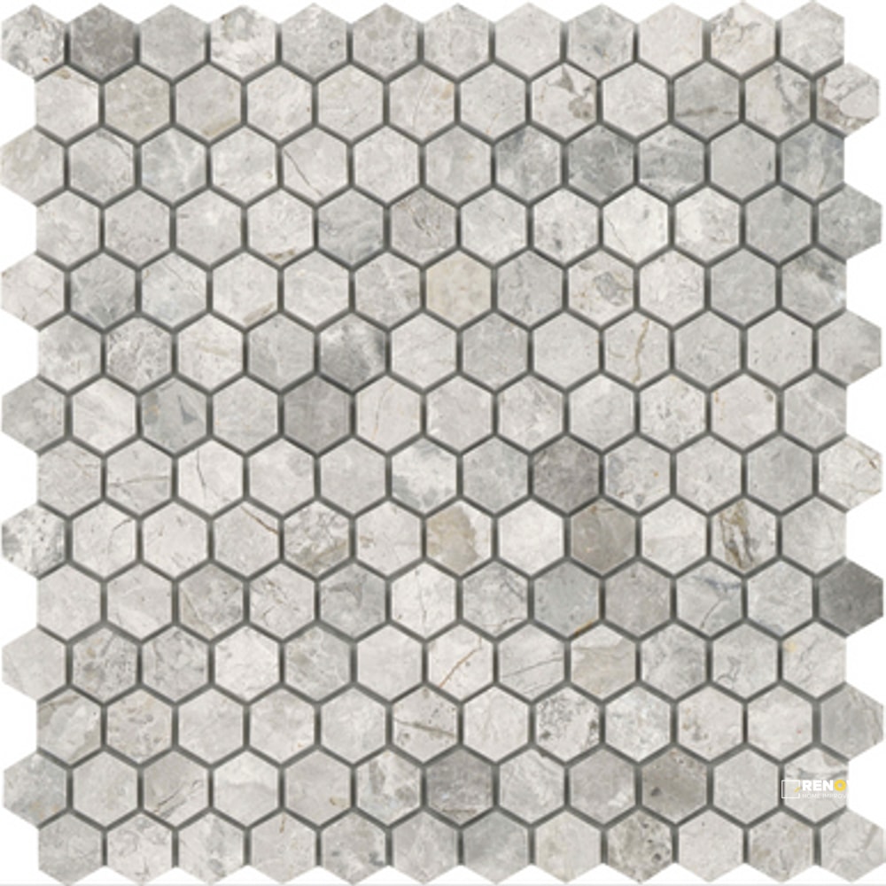 MARBLE POLISHED HEXAGON PATTERN MOSAIC 12X12 - 3