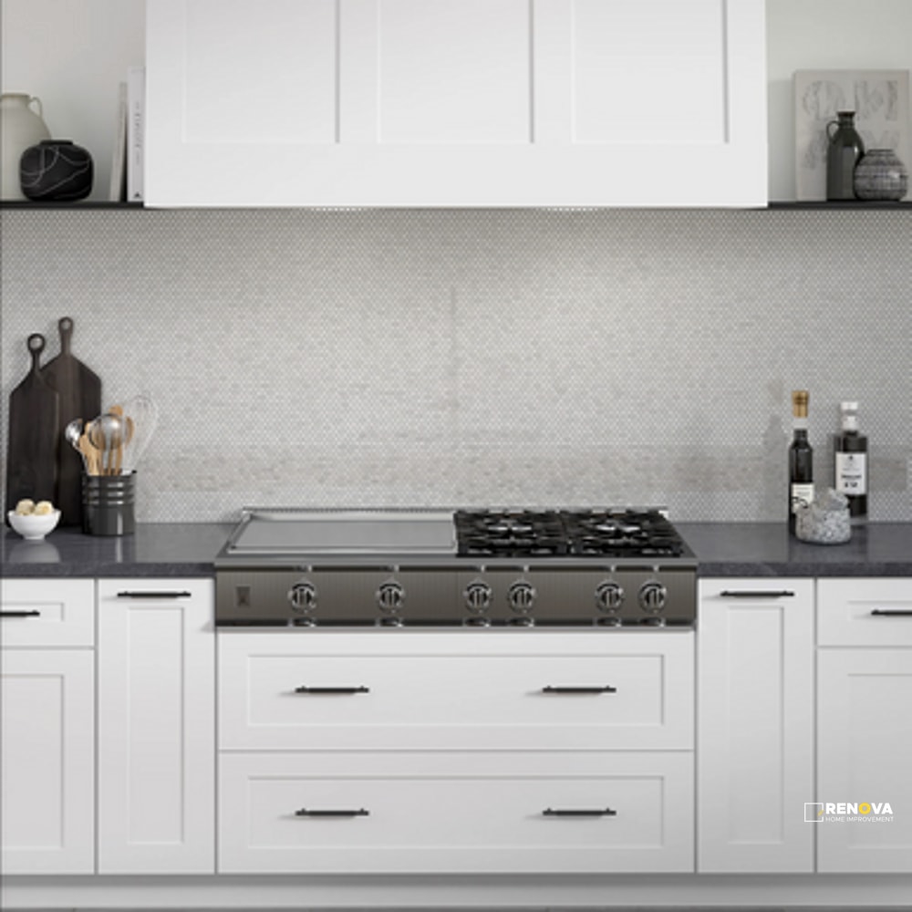 MARBLE POLISHED MINI OFFSET PATTERN MOSAIC 12X12 - 2