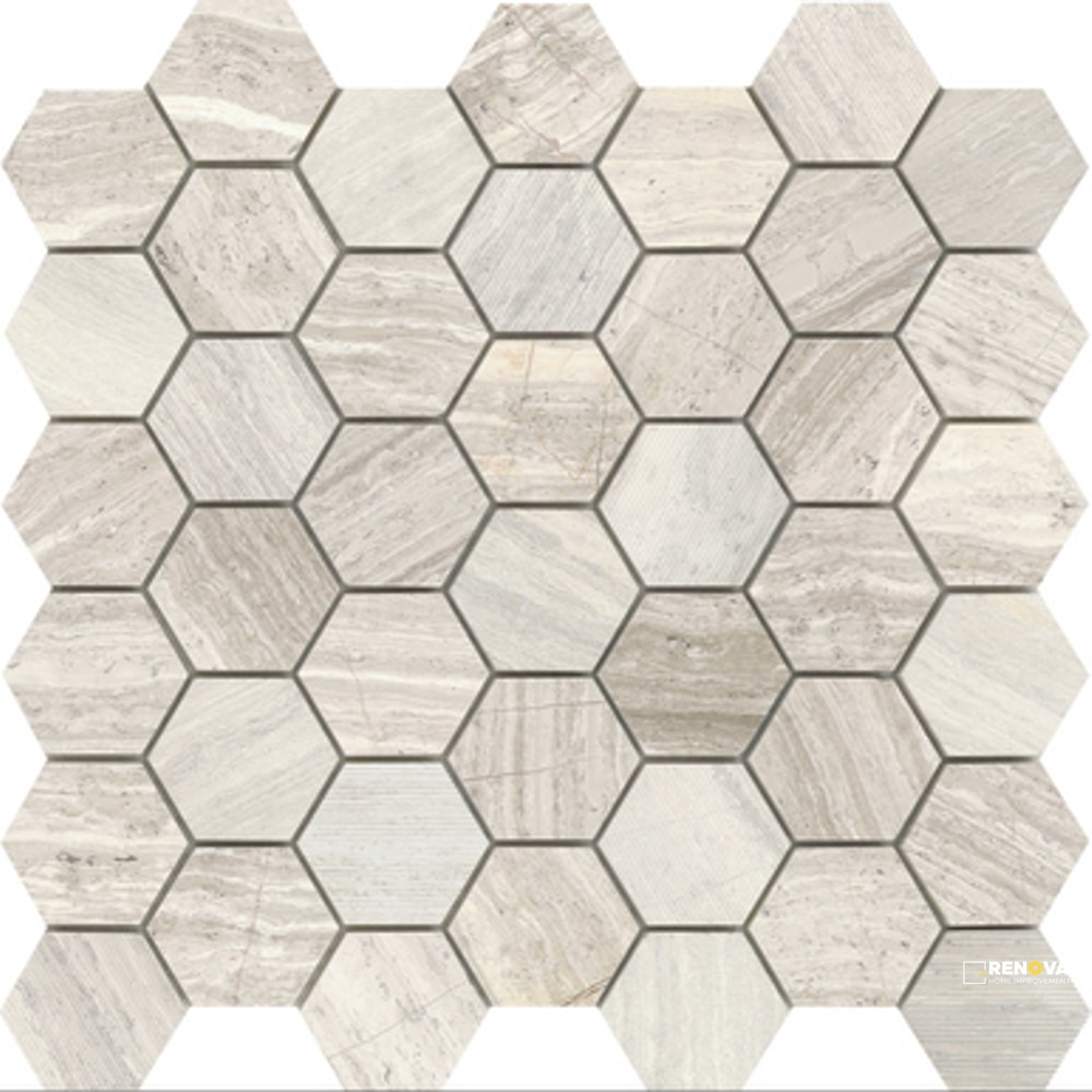 METRO 2INCH HEXAGON MIX MOSAIC 12X12