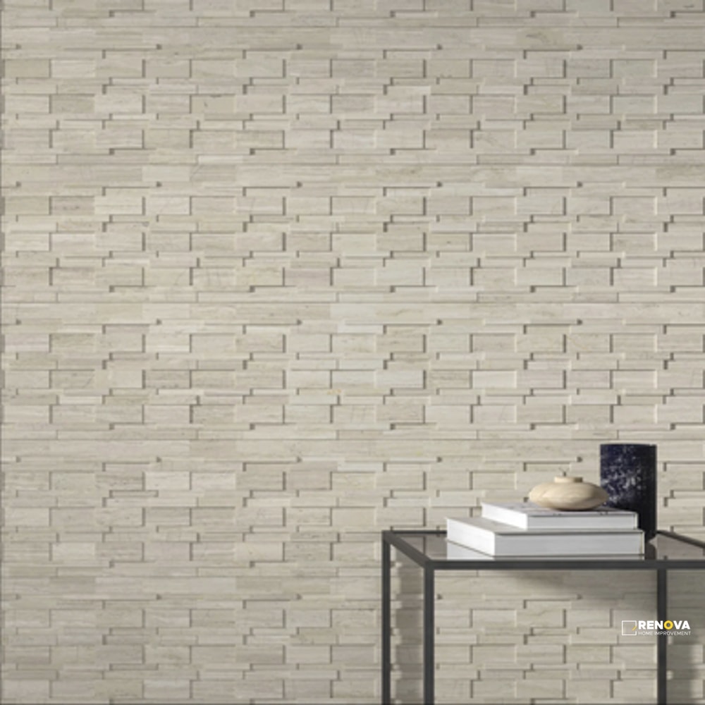 METRO HONED 3D LINEAR MOSAIC 12X12 - 2