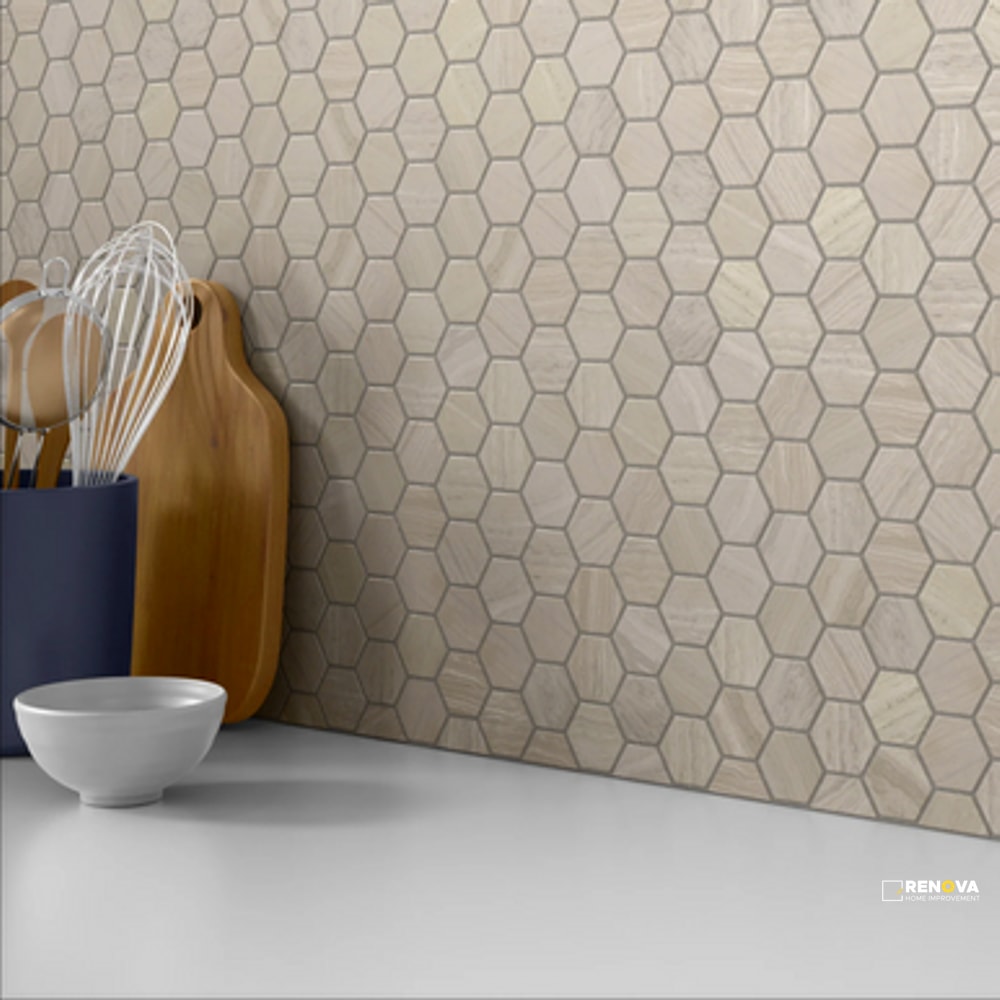 METRO HONED HEXAGON LARGE PATTERN MOSAIC 12X12 - 2
