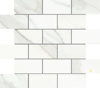 NOBLEZA MATTE 2X4 OFFSET MOSAIC ON 12X12 - 2
