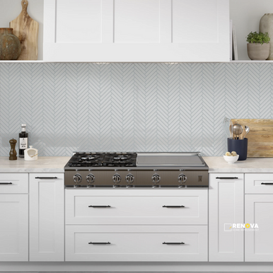 REGALA GLOSSY 1X6 HERRINGBONE MOSAIC 8X10 - 5