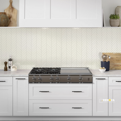 REGALA GLOSSY 1X6 HERRINGBONE MOSAIC 8X10 - 4