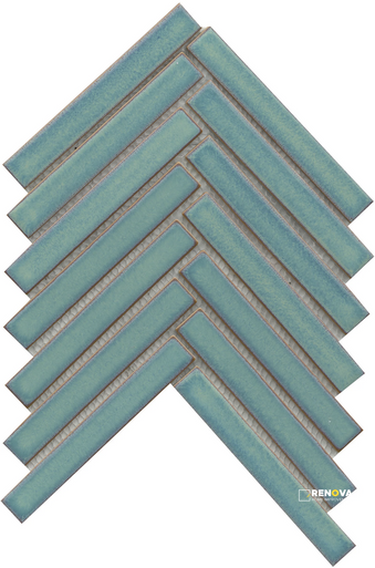 REGALA GLOSSY 1X6 HERRINGBONE MOSAIC 8X10 - 2