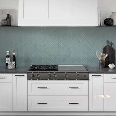REGALA GLOSSY 1X6 HERRINGBONE MOSAIC 8X10 - 3