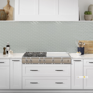 REGALA GLOSSY 1X6 OFFSET MOSAIC 12X12 - 5