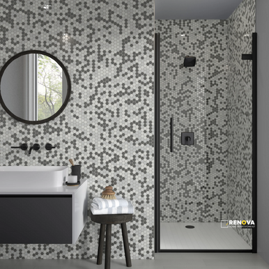 SOURCE MOSAIC 1" HEX ON 12X12 - W71S02