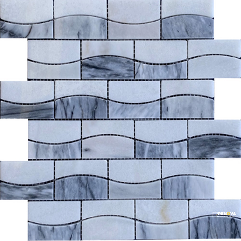 TALENTO POLISHED 2X3 WAVE MOSAIC 12X13 - 2