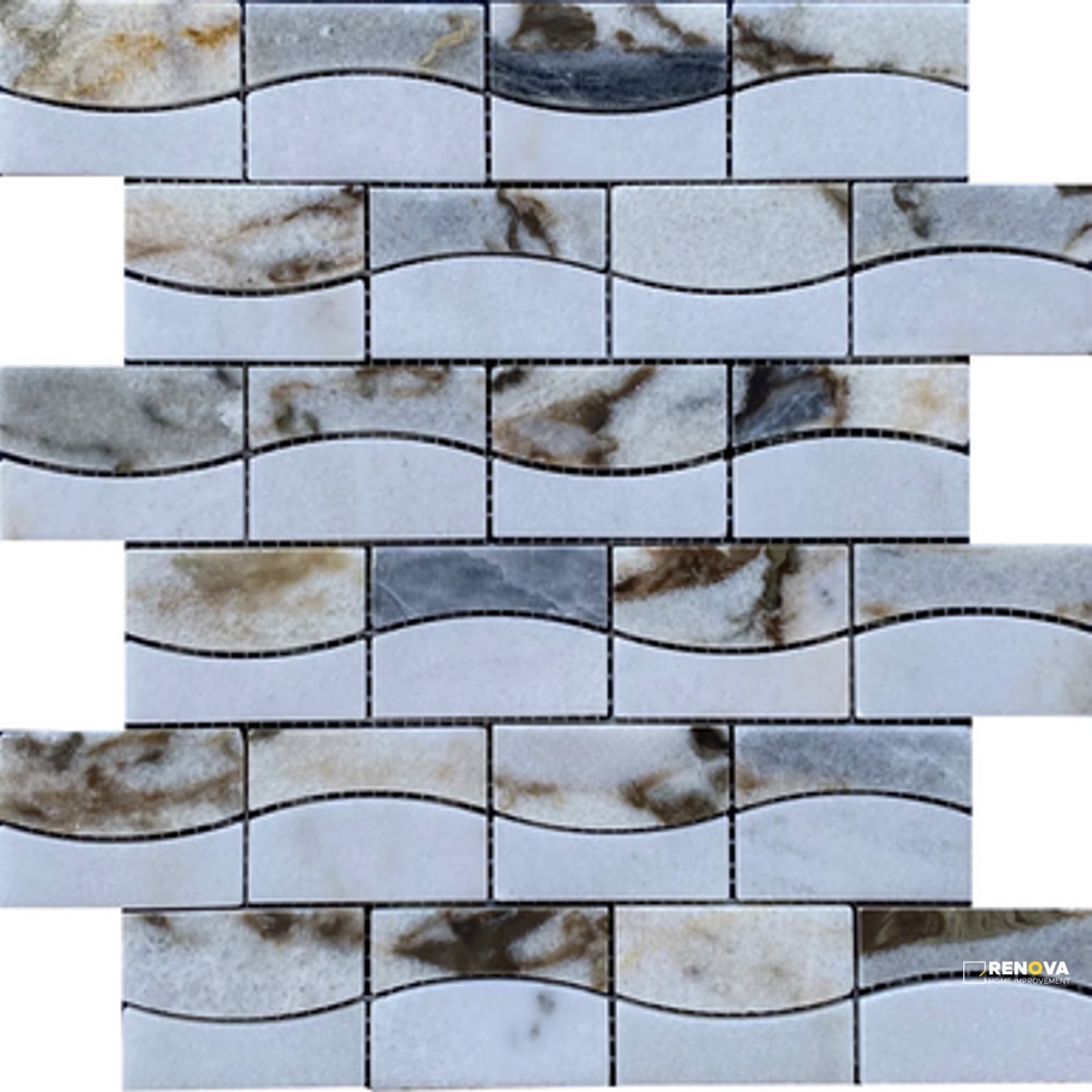 TALENTO POLISHED 2X3 WAVE MOSAIC 12X13