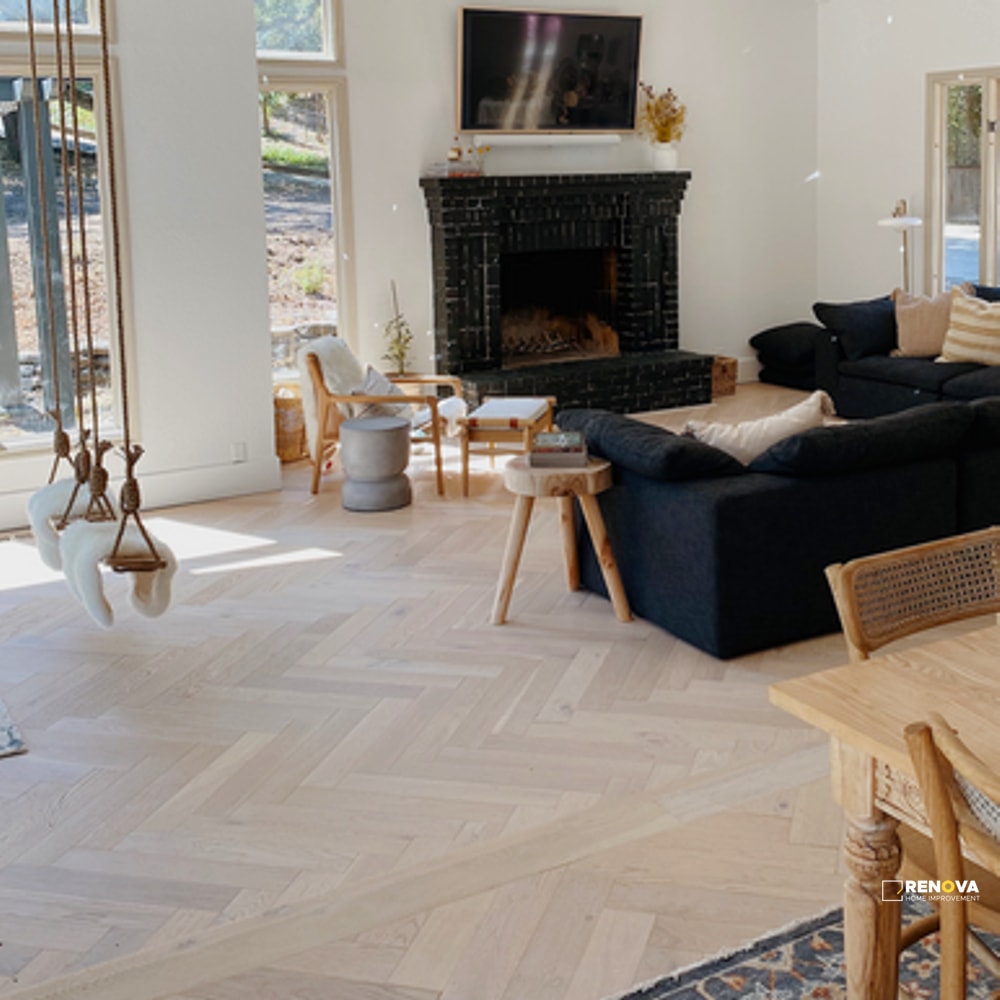 OAK LAGO DEVERO HERRINGBONE 4-3/8" - ENGINEERED - MONARCH - 3