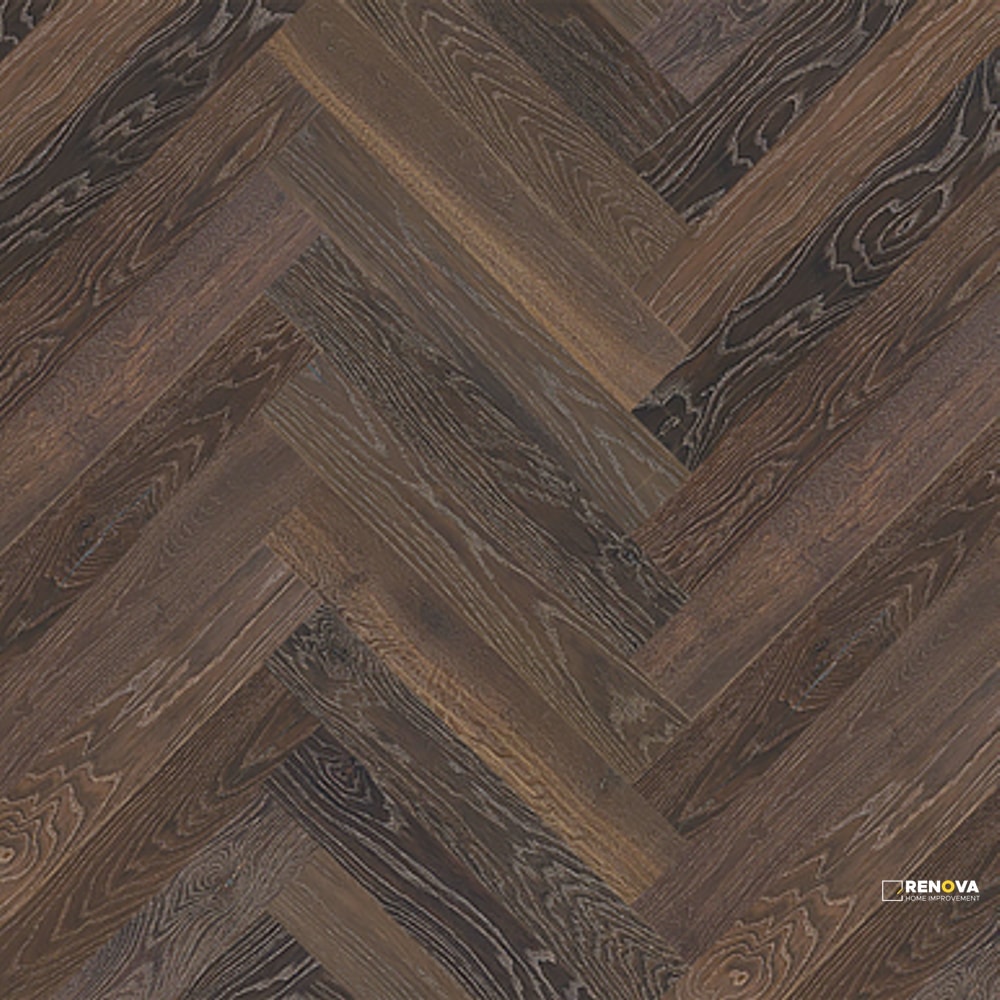 OAK LAGO MORO HERRINGBONE 4-3/8" - ENGINEERED - MONARCH