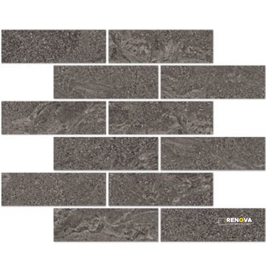 BOULDER MATTE BRICK MOSAIC 2X6 - 12X12 - 2