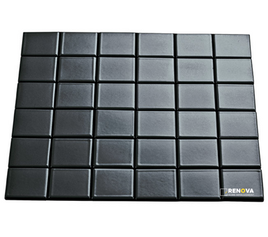 CROSSVILLE MULTIPLIER DARK GREY 2X2 MOSAIC GLOSS .97 SF/SHT