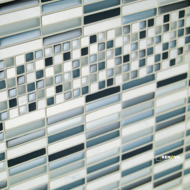 CROSSVILLE EBB AND FLOW WIND AND RAIN 1/2X3 STACKED MOSAIC .9588 SF/SHT - 2