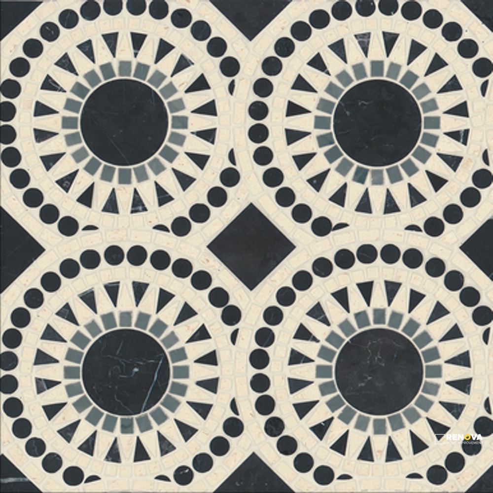 SOLIS HONED MOSAIC BLEND 14-1/4" X 14-1/4" - 2