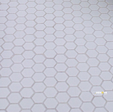 AURORA HEX MOSAIC 1" MATTE WHITE - TILSHO135 - 2