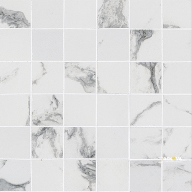 PIETRA STATUARIO 2X2 MATTE MOSAIC ( 7.76 SF PER BOX )